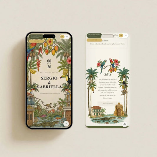 Premium Plan digital wedding invitation